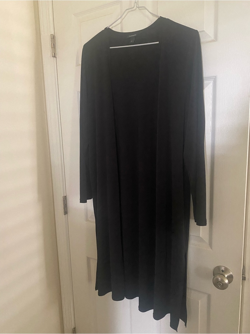 Torrid Open-Front Long Black Dress Cardigan - Women's Plus Size 1x